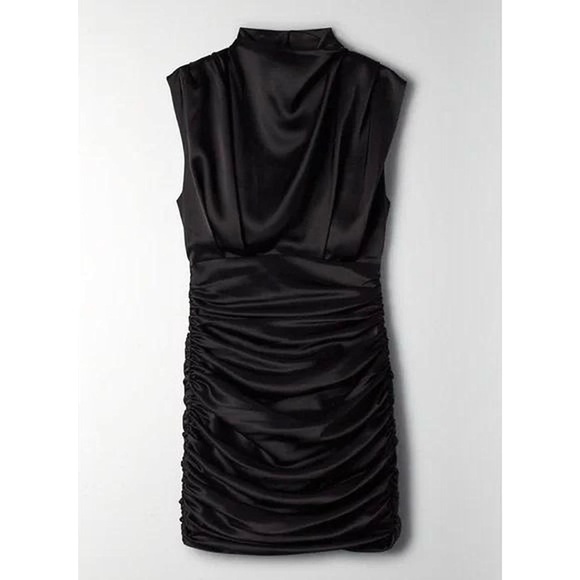 NWT Babaton Hasek Ruched Satinette Dress - Picture 1 of 7